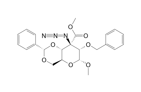 METHYL-(3S)-3-AZIDO-2-O-BENZYL-4,6-O-BENZYLIDENE-3-DEOXY-3-C-METHOXYCARBONYL-ALPHA-D-RIBOHEXOSIDE