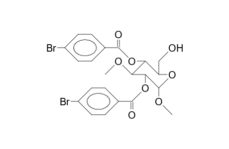 Methyl 2,4-bis(O-[4-bromo-benzoyl])-3-O-methyl.alpha.-D-glucopyranoside