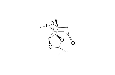 (1S*,2R*,6S*,7R*)-1-Methoxy-4,4,7-trimethyl-3,5,11-trioxatricyclo[5.3.1.0]undecan-9-one