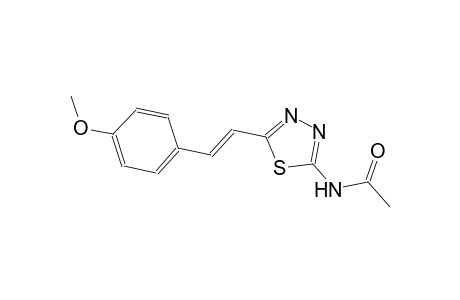 N-{5-[(E)-2-(4-methoxyphenyl)ethenyl]-1,3,4-thiadiazol-2-yl}acetamide