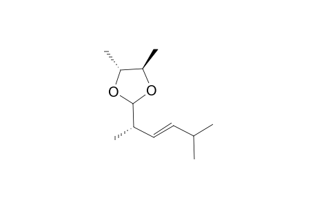 (4R,5R)-2-[(E,1S)-1,4-dimethylpent-2-enyl]-4,5-dimethyl-1,3-dioxolane
