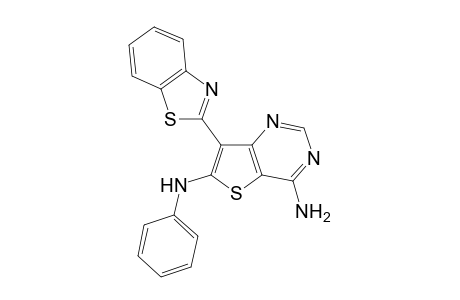 7-(Benzo[d]thiazol-2-yl)-N6-phenylthieno[3,2-d]pyrimidine-4,6-diamine