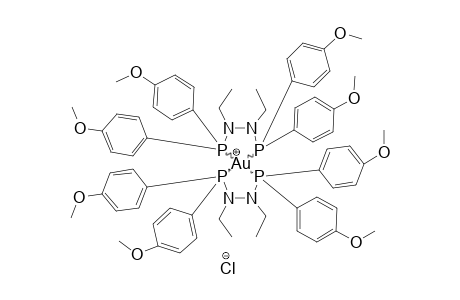 BIS-[BIS-[DI-(4-METHOXY-PHENYL)-PHOSPHINO]-1,2-DIETHYLHYDRAZINE]-GOLD(I)-CHLORIDE