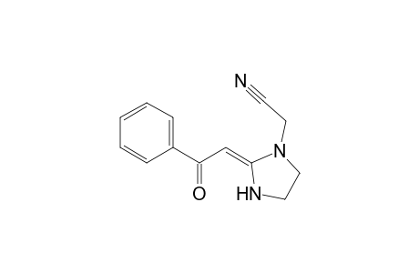 2-[(2E)-2-phenacylidene-1-imidazolidinyl]acetonitrile