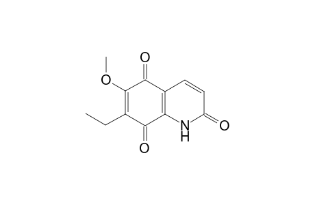 6-Methoxy-7-ethyl-2,5,8(1H)-quinoneone