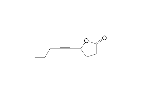 2(3H)-Furanone, dihydro-5-(1-pentynyl)-, (.+-.)-