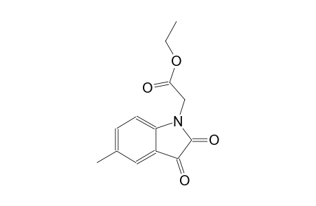 1H-indole-1-acetic acid, 2,3-dihydro-5-methyl-2,3-dioxo-, ethylester