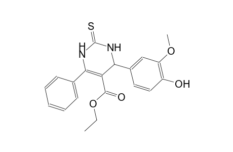 ethyl 4-(4-hydroxy-3-methoxyphenyl)-6-phenyl-2-thioxo-1,2,3,4-tetrahydro-5-pyrimidinecarboxylate