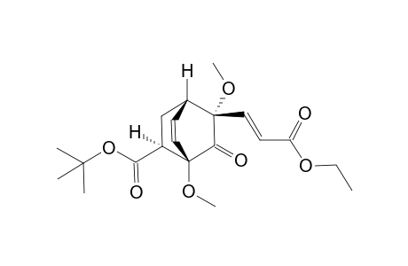 (1S,2S,4R,8S)-2-[(E)-3-ethoxy-3-keto-prop-1-enyl]-3-keto-2,4-dimethoxy-bicyclo[2.2.2]oct-5-ene-8-carboxylic acid tert-butyl ester