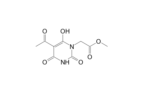 5-acetylhexahydro-2,4,6-trioxo-1-pyrimidineacetic acid, methyl ester