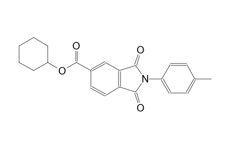 1H-isoindole-5-carboxylic acid, 2,3-dihydro-2-(4-methylphenyl)-1,3-dioxo-, cyclohexyl ester