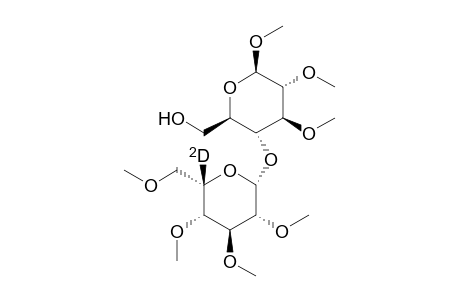Methyl (deuterio-2,3,4,6-tetramethoxy-.beta.-L-idopyranosyl)-(1-> 4)-2,3-dimethoxy-.beta.-D-glucopyranoside