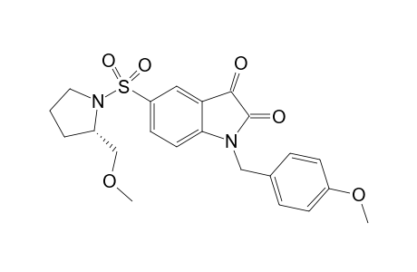 5-[1'-(2"-{Methoxyoxymethyl}pyrrolidinyl)sulfonyl]-1-(p-methoxybenzyl)-isatin
