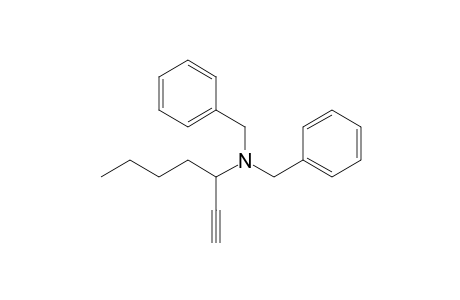 N,N-Dibenzyl-1-heptyn-3-amine