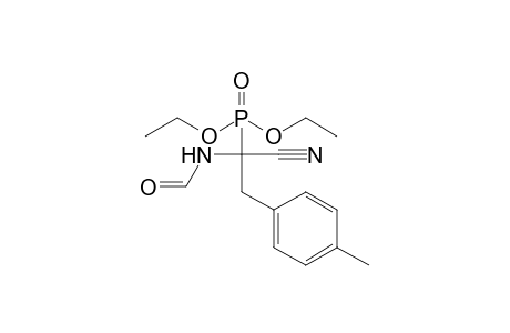 N-[1-cyano-1-diethoxyphosphoryl-2-(4-methylphenyl)ethyl]formamide