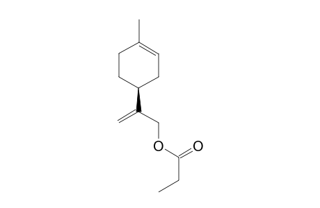 (-)-2-[(1S)-4-methyl-3-cyclohexen-1-yl]-2-propenylpropionate