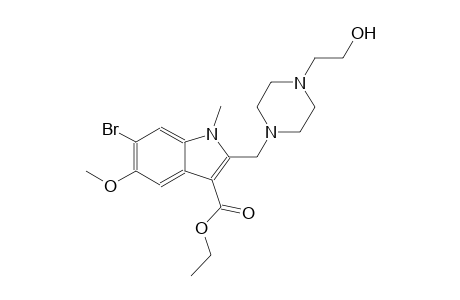 ethyl 6-bromo-2-{[4-(2-hydroxyethyl)-1-piperazinyl]methyl}-5-methoxy-1-methyl-1H-indole-3-carboxylate