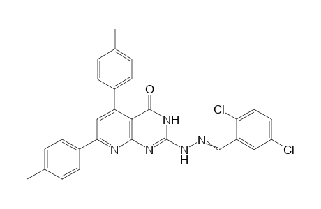 2-(2-(2,4-Dichlorobenzylidene)hydrazinyl)-5,7-di-p-tolylpyrido[2,3-d]pyrimidin-4(3H)-one
