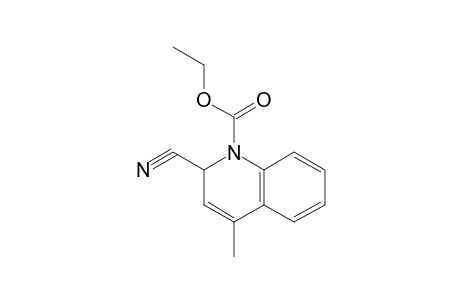 2-cyano-4-methyl-1(2H)-quinolinecarboxylic acid, ethyl ester