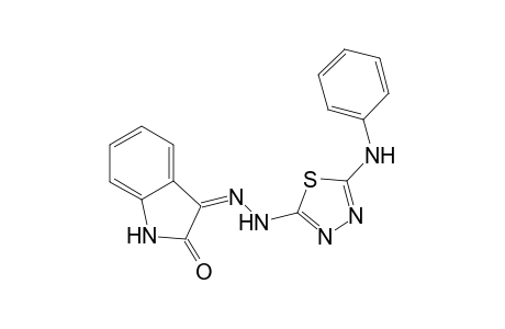 (Z)-3-[2-(5-Phenylamino)-1,3,4-thiadiazol-2-yl)hydrazono]indolin-2-one