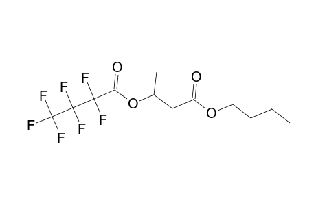 Butanoic acid, heptafluoro-, 3-butoxy-1-methyl-3-oxopropyl ester