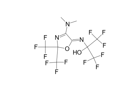 2-Propanol, 2-[[4-(dimethylamino)-2,2-bis(trifluoromethyl)-5(2H)-oxazolylidene]a mino]-1,1,1,3,3,3-hexafluoro-