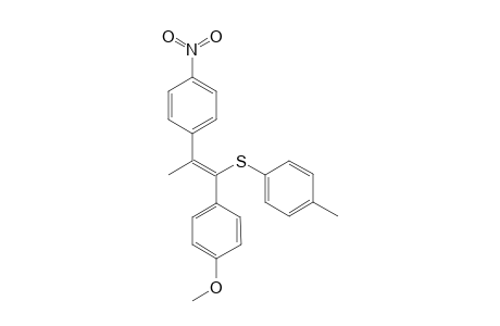 (E)- and (Z)-1-(p-methoxyphenyl)-2-(p-nitrophenyl)-propen-1-yl p-toluenethiolates