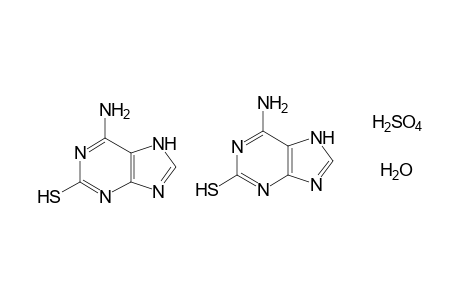 6-aminopurine-2-thiol, sulfate (2:1), hydrate