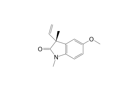 1,5-Dimethyl-5-methoxy-3-vinylindol-2(3H)-one