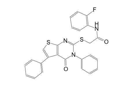 acetamide, 2-[(3,4-dihydro-4-oxo-3,5-diphenylthieno[2,3-d]pyrimidin-2-yl)thio]-N-(2-fluorophenyl)-