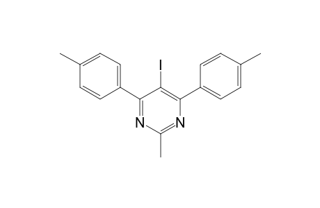 5-Iodo-2-methyl-4,6-bis(4-tolyl)pyrimidine