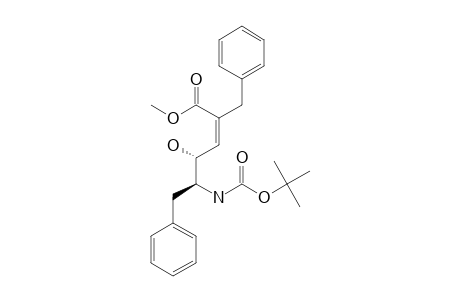 METHYL-(4S,5S)-2-BENZYL-5-[(TERT.-BUTOXYCARBONYL)-AMINO]-4-HYDROXY-6-PHENYL-(E)-2-HEXENOATE
