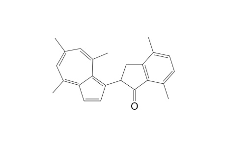 4,7-Dimethyl-2,3-dihydro-2-(4,6,8-trimethyl-1-azulenyl)-1H-inden-1-one