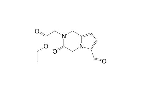 Pyrrolo[1,2-a]pyrazine-2(1H)-acetic acid, 6-formyl-3,4-dihydro-3-oxo-, ethyl ester