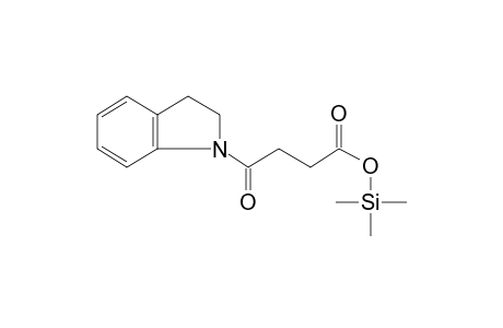 4-(2,3-Dihydro-1H-indol-1-yl)-4-oxobutanoic acid, tms