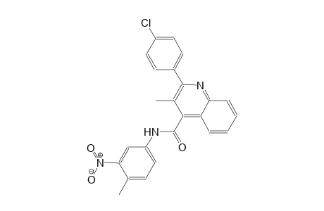 2-(4-chlorophenyl)-3-methyl-N-(4-methyl-3-nitrophenyl)-4-quinolinecarboxamide