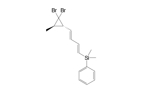[(1E,3E)-4-((1R,3R)-2,2-Dibromo-3-methyl-cyclopropyl)-buta-1,3-dienyl]-dimethyl-phenyl-silane