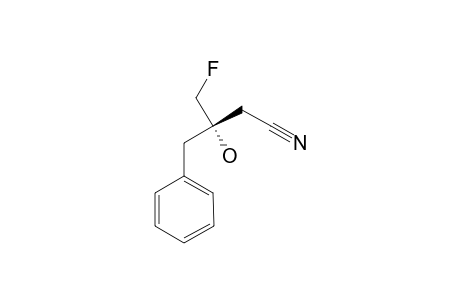 (S)-4-FLUORO-3-HYDROXY-3-[(PHENYL)-METHYL]-BUTANENITRILE