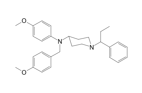 N-4-Methoxybenzyl-N-4-methoxyphenyl-1-(1-phenylpropyl)piperidin-4-amine