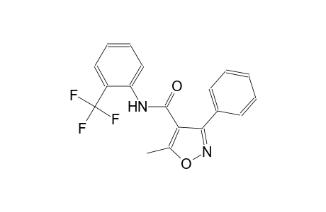 5-methyl-3-phenyl-N-[2-(trifluoromethyl)phenyl]-4-isoxazolecarboxamide