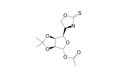 1-O-ACETYL-5-AMINO-5-DEOXY-2,3-O-ISOPROPYLIDENE-ALPHA-D-MANNOFURANOSE-5,6-CYCLIC-THIOCARBAMATE