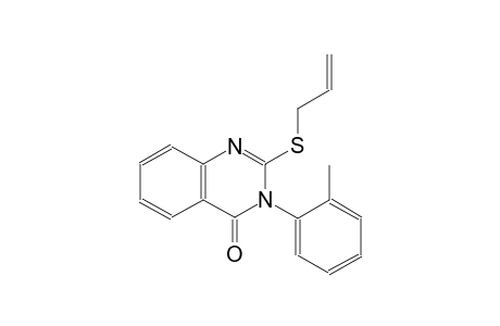 2-(allylsulfanyl)-3-(2-methylphenyl)-4(3H)-quinazolinone