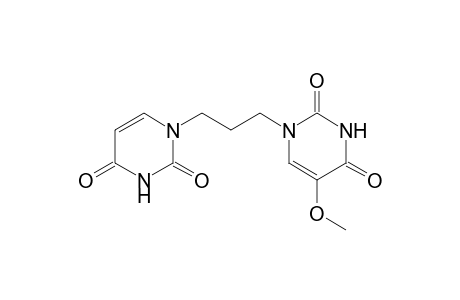 2,4(1H,3H)-Pyrimidinedione, 1-[3-(3,4-dihydro-2,4-dioxo-1(2H)-pyrimidinyl)propyl]-5-methoxy-