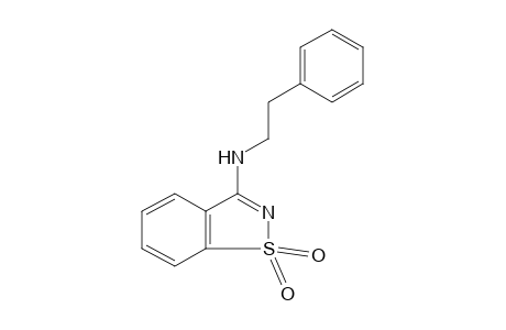 3-(PHENETHYLAMINO)-1,2-BENZISOTHIAZOLE, 1,1-DIOXIDE