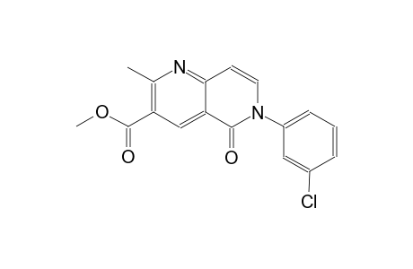 1,6-naphthyridine-3-carboxylic acid, 6-(3-chlorophenyl)-5,6-dihydro-2-methyl-5-oxo-, methyl ester