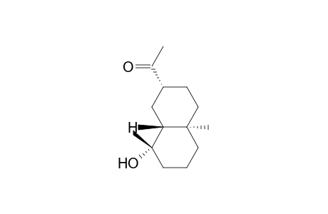 (2.alpha.,4a.alpha.,8.beta.,8a.beta.)-(+-)-1-(Decahydro-8-hydroxy-4a,8-dimethyl-2-naphthalenyl)ethanone