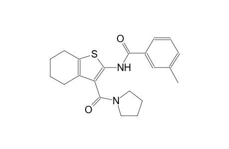 benzamide, 3-methyl-N-[4,5,6,7-tetrahydro-3-(1-pyrrolidinylcarbonyl)benzo[b]thien-2-yl]-