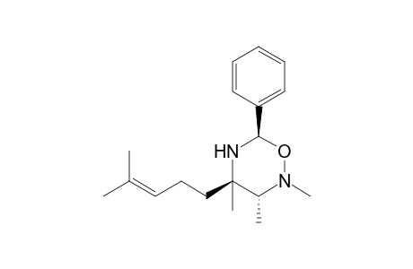 (3RS,4RS,6RS)-2,3,4-Trimethyl-4-(4-methylpent-3-enyl)-6-phenyl-1,2,5-oxadiazinane