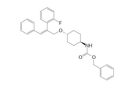 Benzyl (trans)-4-(2-(2-fluorophenyl)-3-phenylallyloxy)cyclohexylcarbamate