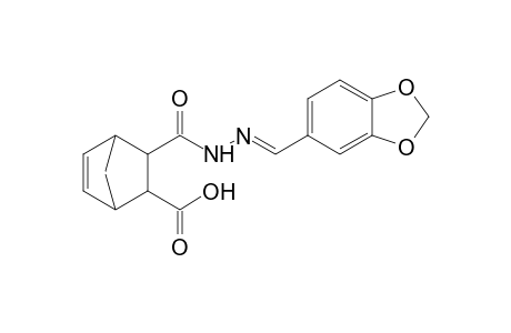 5-norbornene-2,3-dicarboxylic acid, mono(piperonylidenehydrazide)